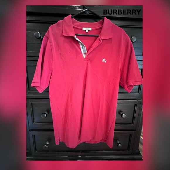 Men’s Burberry polo short sleeve shirt